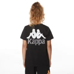 Kids Authentic Ables T-Shirt - Black Jet -Kappa kappa kids shirt black 351B7HWY G9Z 4 scaled