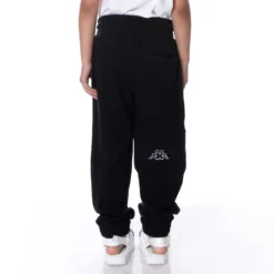 Kids Logo Arctplus Sweatpants - Black Smoke -Kappa kappa kids sweatpants black unknown 4 scaled