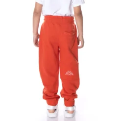 Kids Logo Arctplus Sweatpants - Burnt Orange -Kappa kappa kids sweatpants orange unknown 4 scaled