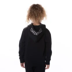 Kids Logo Covington Hoodie - Black Smoke -Kappa kappa kids sweatshirt black unknown 4 scaled