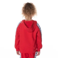 Kids 222 Banda Solgo Hoodie - Red -Kappa kappa kids sweatshirt red 341J5WWY XSW 4 scaled