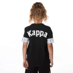 Kids 222 Banda Torby T-Shirt - Jet Black -Kappa kappa kids tshirt black 361I6QWY XGX 4 scaled