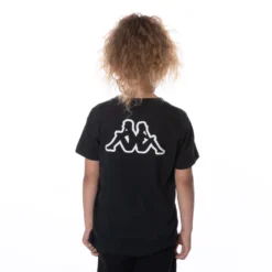 Kids Logo Cabal T-Shirt - Black Smoke -Kappa kappa kids tshirt black unknown 4 scaled