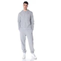 Robe Giovani Portos Hoodie - Light Grey -Kappa kappa mens hoodie grey robe 5