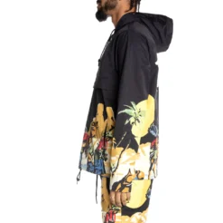 Authentic Tower Windbreaker - Jet Black -Kappa kappa mens jacket black 341J7EW XGX 3