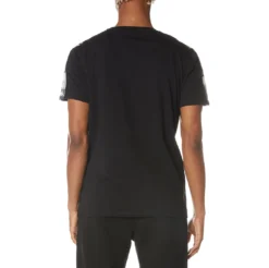 Authentic Artemis T-Shirt - Black Jet -Kappa kappa mens shirt black 381M7YW G9Z 4