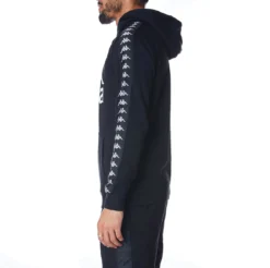 222 Banda Hurtado 2 Hoodie - Black White 6 222 Banda Hurtado 2 Hoodie - Black White -Kappa kappa mens sweater black 311BGMW A10 3