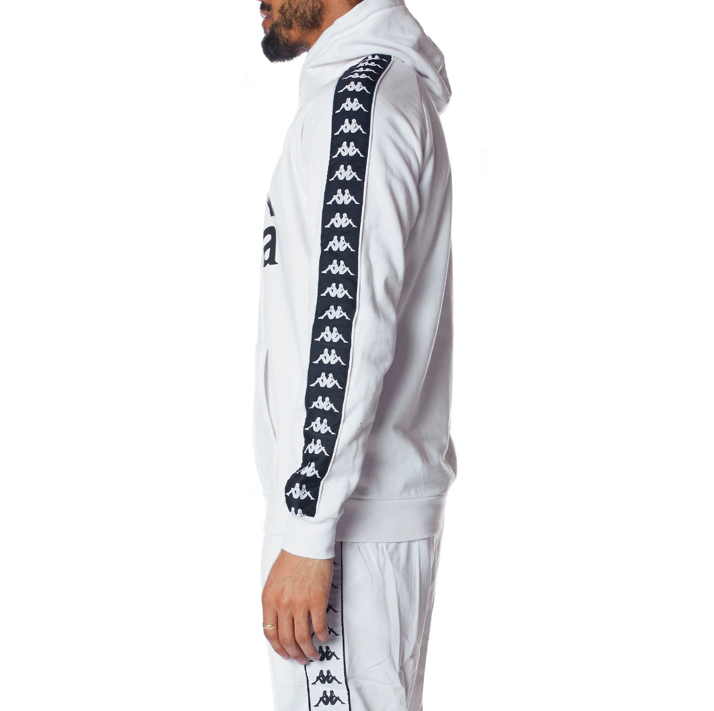 222 Banda Hurtado 2 Hoodie - White Black 3 222 Banda Hurtado 2 Hoodie - White Black - Image 3