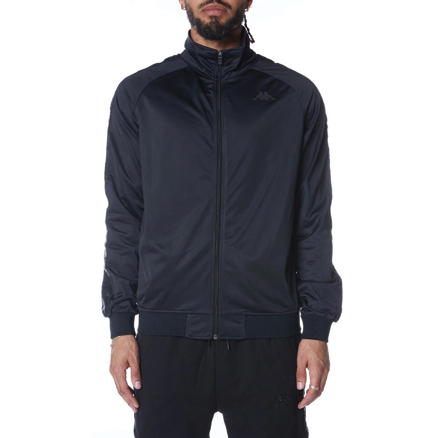222 Banda Anniston Track Jacket - Black Jet 1 222 Banda Anniston Track Jacket - Black Jet