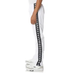 222 Banda Aderno Trackpants - White -Kappa kappa mens trackpants white 37178ZW 001 3