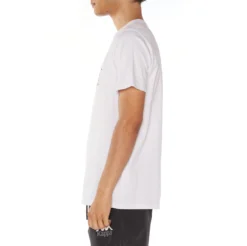 Authentic Estessi T-Shirt - White Black -Kappa kappa mens tshirt white 304KPT0 904 3