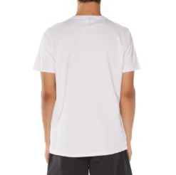 Authentic Estessi T-Shirt - White Black -Kappa kappa mens tshirt white 304KPT0 904 4