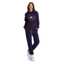 Robe Giovani Aurion Sweatpants - Navy -Kappa kappa women crewneck blue 621289W 193 5 4ceebe04 0149 4090 b5f1 e8ed28aef79b