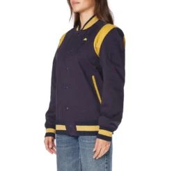 Robe Giovani Naons Varsity Jacket - Navy Yellow -Kappa kappa womens jacket blue 64115HW A07 2copy