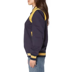 Robe Giovani Naons Varsity Jacket - Navy Yellow -Kappa kappa womens jacket blue 64115HW A07 3