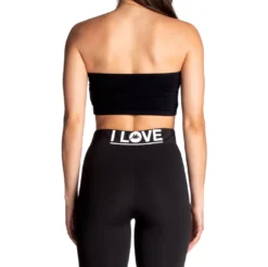 Authentic Koszalin Bandeau - Black Jet -Kappa kappa womens top black 331661W G9Z 4