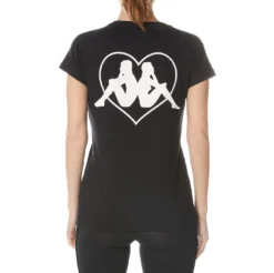 Authentic Gornicza T-Shirt - Black Jet -Kappa kappa womens tshirt black 341653W G9Z 4