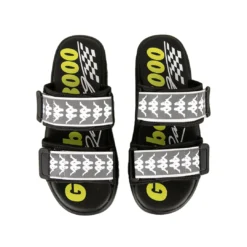 222 Banda Aster 1 Gumball 3000 Sandals - Black White Lime -Kappa shoesgrid 7